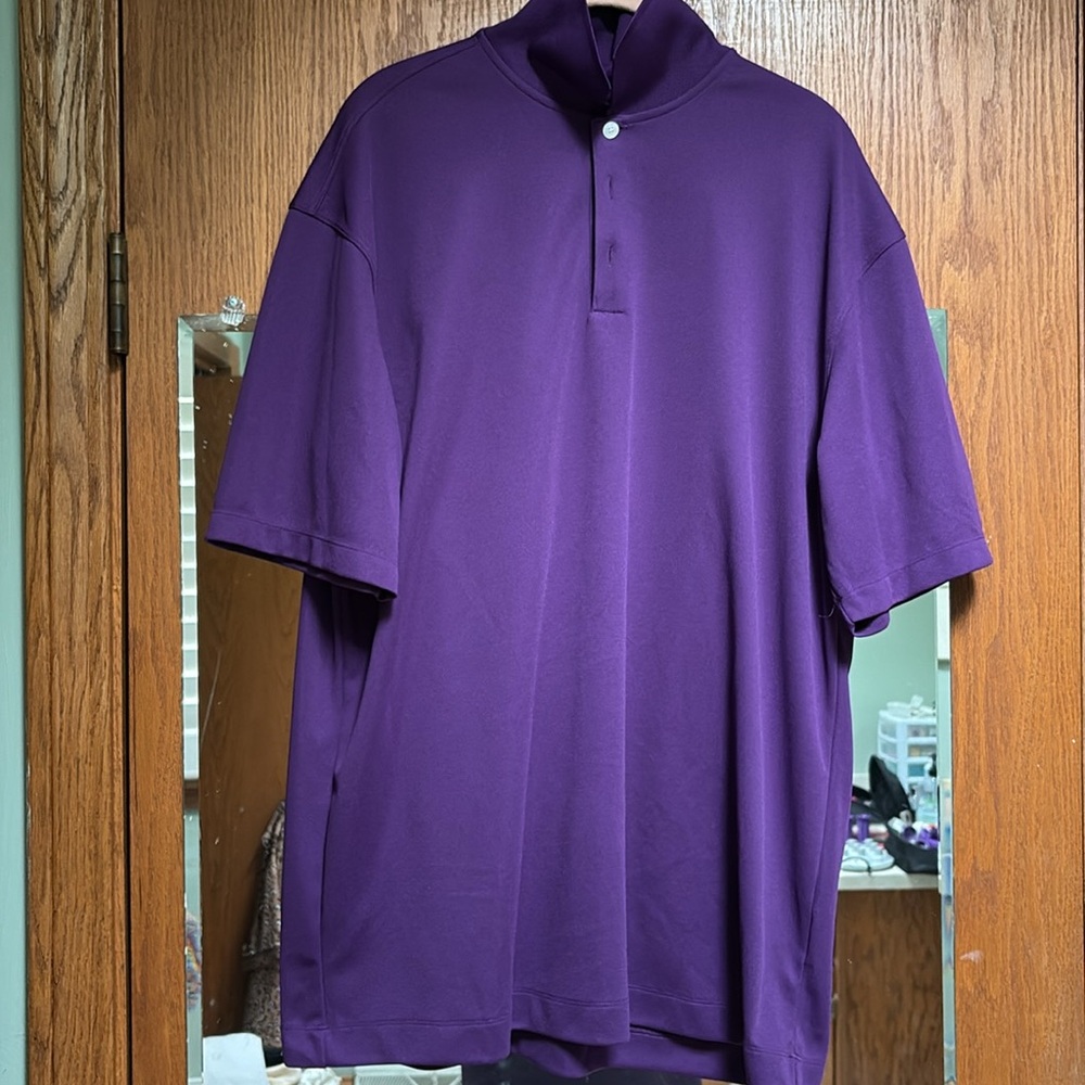 NWOT Nike Golf Purple Dri-Fit Shirt Large